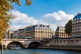 Blick über die Seine in Paris, Frankreich von Rico Ködder