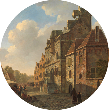 Stadsgezicht in Dordrecht, Johannes Schoenmakers