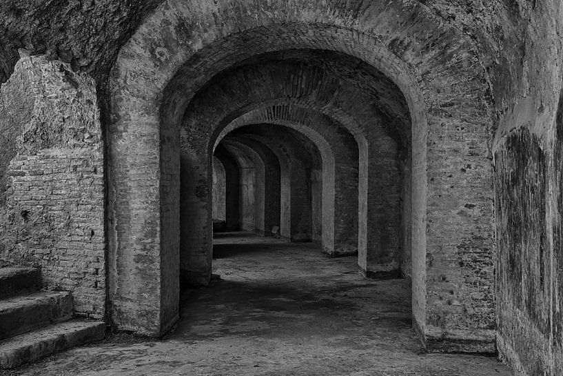 catacomb of the amphitheatre in Pommpeii by Jaco Verheul