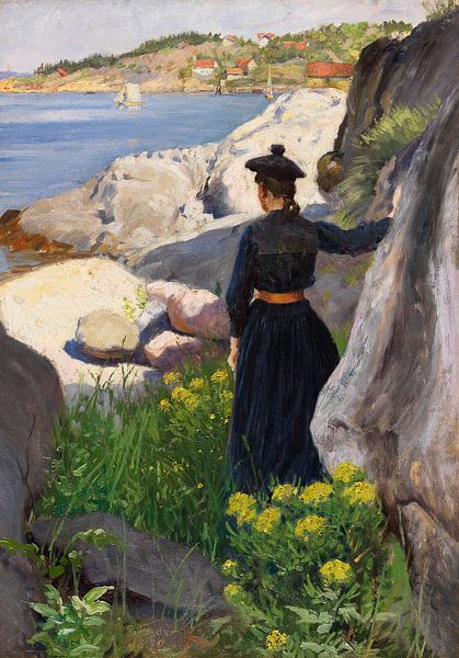 PAUL FISCHER, An der Küste, 1890 von Atelier Liesjes