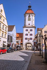 BAYERN : MITTELTORTURM IN DILLINGEN AN DER DONAU von Photoart-Naegele