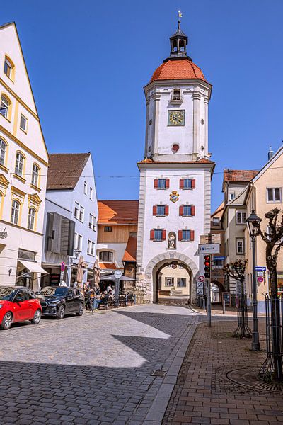BAVARIA : MIDDLE GATE TOWER IN DILLINGEN AN DER DONAU by Photoart-Naegele