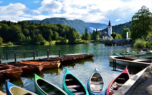 Sonniger Morgen in Slowenien