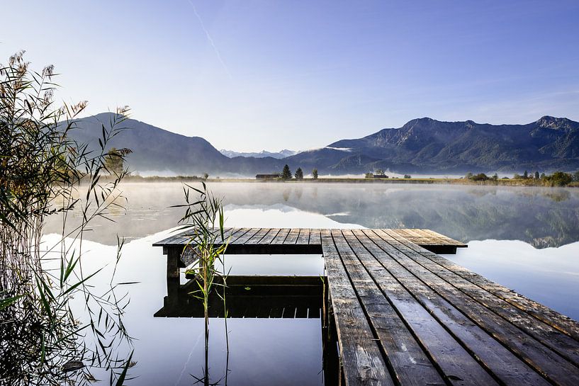 Sunrise at the lake by Michael Blankennagel