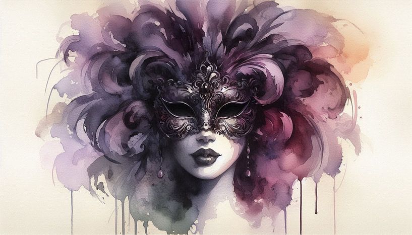 Venetiaans masker van Nicolette Vermeulen