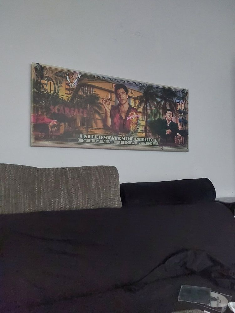 Tony Montana Scarface $50  von Rene Ladenius Digital Art 