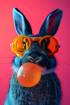 Bubblegum Fun: Bunny 1 van ByNoukk