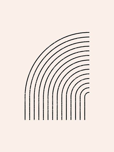 Arches graphiques noires dans le style Bauhaus