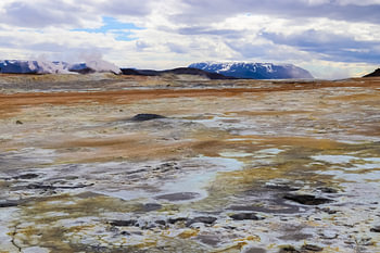 De zwavelvelden van Myvatn op IJsland