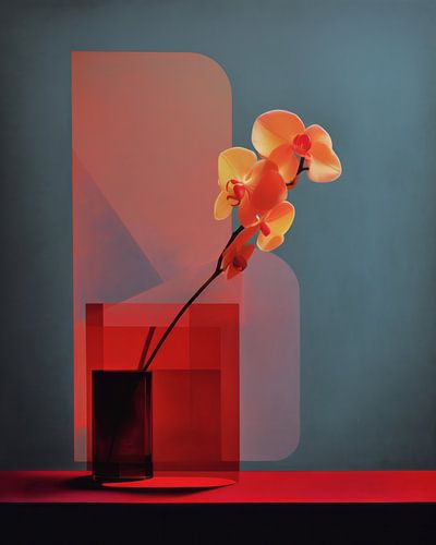 Neonblumen, zeitgenössische Kunst