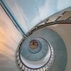 Escalier en colimaçon dans le phare de Hvide Sande 3 sur Anne Ponsen