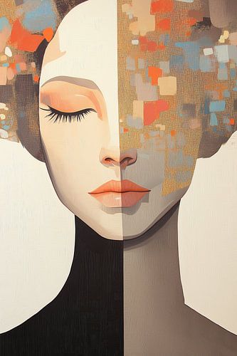 Vrouw modern abstract