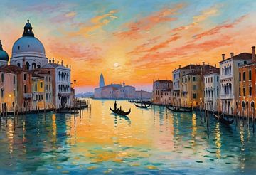 Venedig Canal Grande Landschaft von MIROKKU