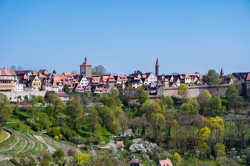 Stadspanorama van Rothenburg ob der Tauber