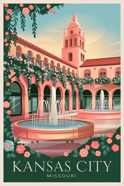 Kansas City, Missouri Vintage Travel Poster by Poster Art Shop