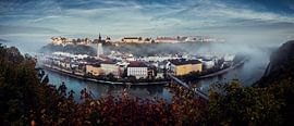 Burghausen an der Salzach von altmodern