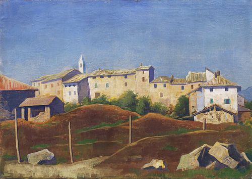 Karl Hofer, Ticino-landschap bij Breganzona, 1936