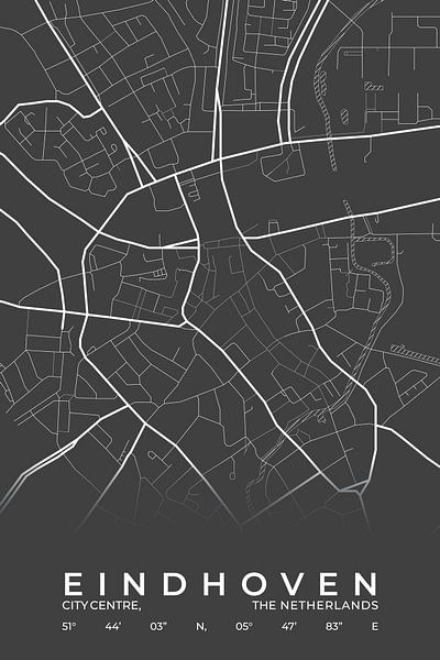 City map of Eindhoven by Walljar