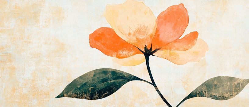 Blühende Blume auf sanftem Hintergrund von Poster Art Shop