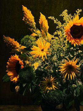 Gouden Boeket I Thema Botanical Brilliance van Martijn Hoogendoorn