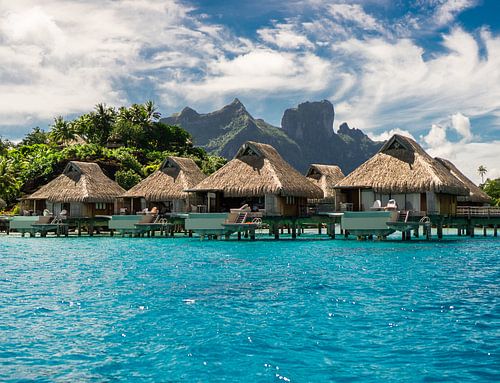 Overwater Bungalows op Bora Bora