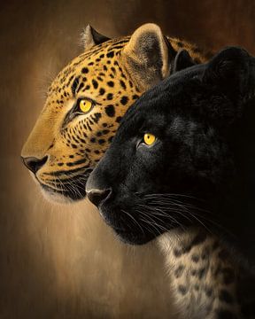 Leopard and Panther by Preet Lambon