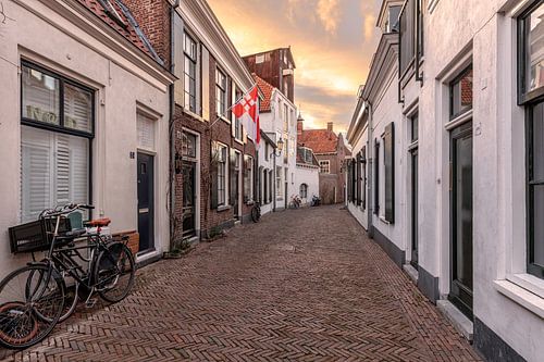 Zonsondergang bij de vijver in Amersfoort