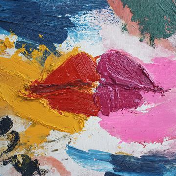 Abstract kissing lips