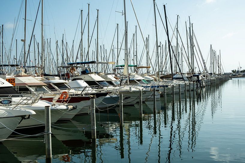 Segelboote im Yachthafen von la Grande Motte Frankreich von Dieter Walther