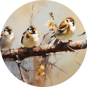 Schilderij: Vogels van Blikvanger Schilderijen