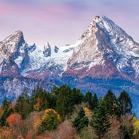 Watzmann in herfstlandschap van Daniela Beyer