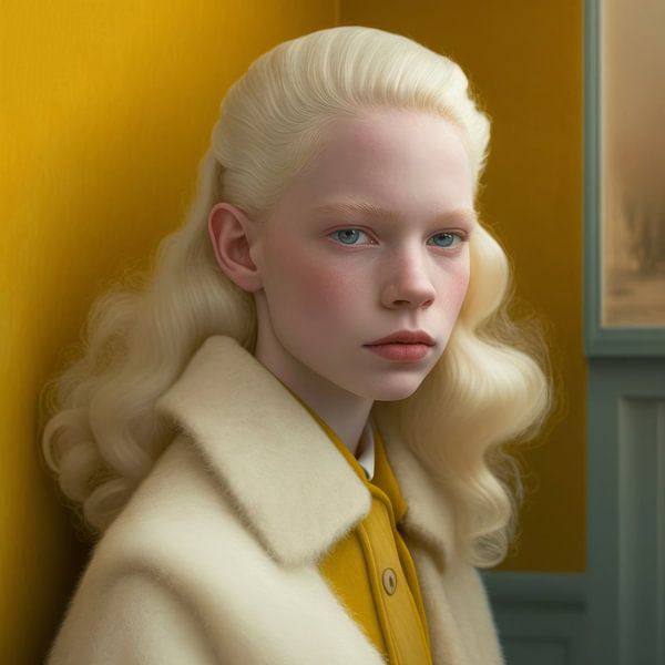 Kunstporträt aus dem Projekt: &quot;Albino&quot; von Carla Van Iersel