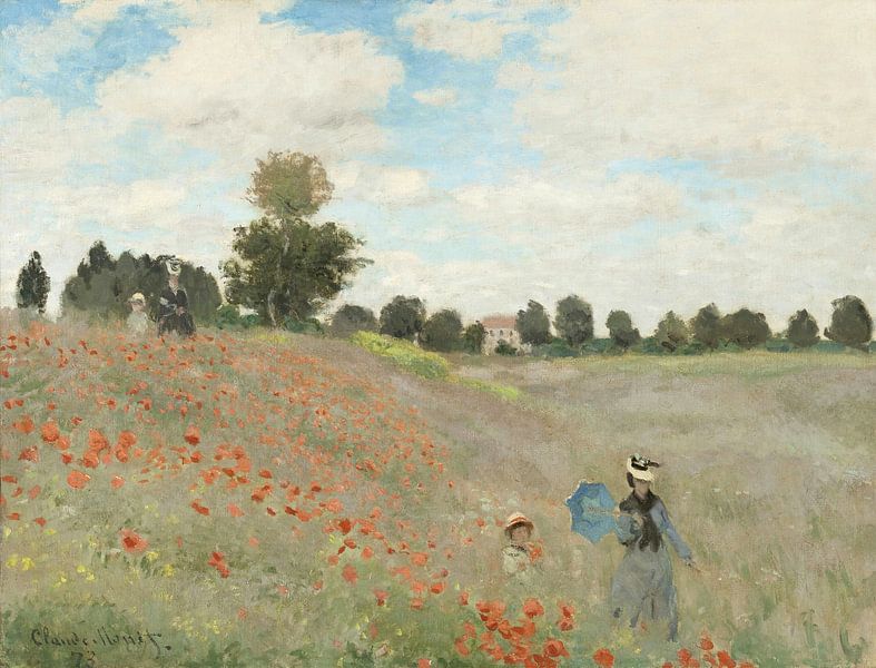 Das Mohnfeld in Argenteuil, Claude Monet von Meisterhafte Meister