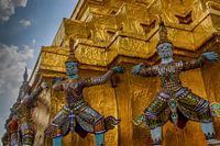 Beelden bij tempel Bangkok