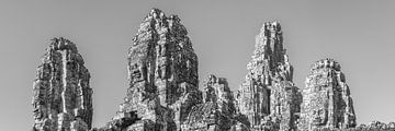 the majestic towers of the Bayon Temple at sunrise by Walter G. Allgöwer