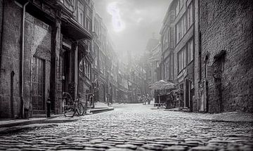 Straat in de oude stad Illustratie van Animaflora PicsStock