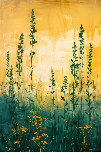 Veld in Gouden Licht