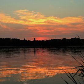 Zonsondergang Delftse Hout van Mart Beeftink