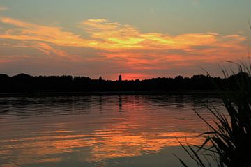 Zonsondergang Delftse Hout van Mart Beeftink