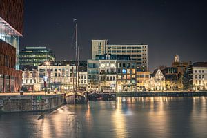 Bonapartedok Antwerpen - Eilandje bei Nacht (warm)
