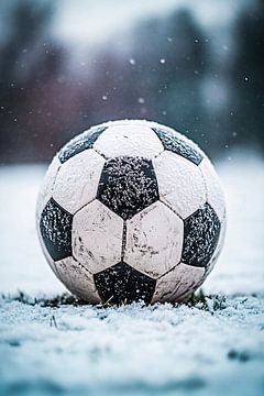 Voetbal in winterse sfeer van Imperial Art House