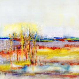 Calm with grass by Claudia Gründler