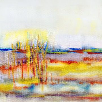 Kalm met gras van Claudia Gründler
