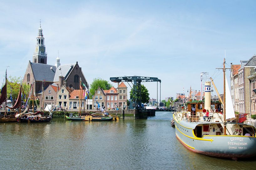 Historische havenkom Maassluis van Maurice Verschuur