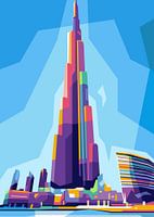 Burj Khalifa Wpap Popart