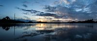 Sunrise over the magical Brokopondo reservoir