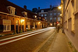 Lange Nieuwstraat avec les Beyerskameren à Utrecht sur Donker Utrecht
