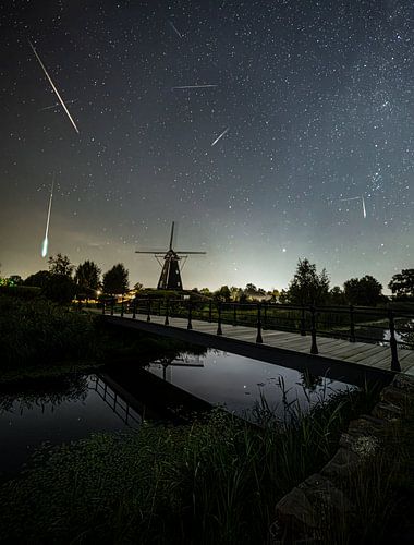 shooting stars at night vinkel