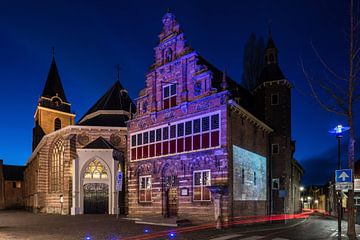 Das Stadtmuseum (Stedehuys) und die Petruskerk, Woerden