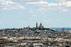 Paris, vue du Sacré-Cœur sur Blond Beeld